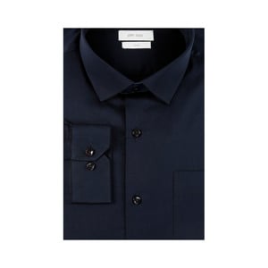 John Louis Men's Formal Basic Shirt Long Sleeve Navy 44