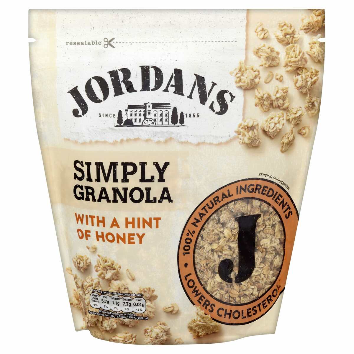 Jordans Simply Granola With A Hint Of Honey 750 g