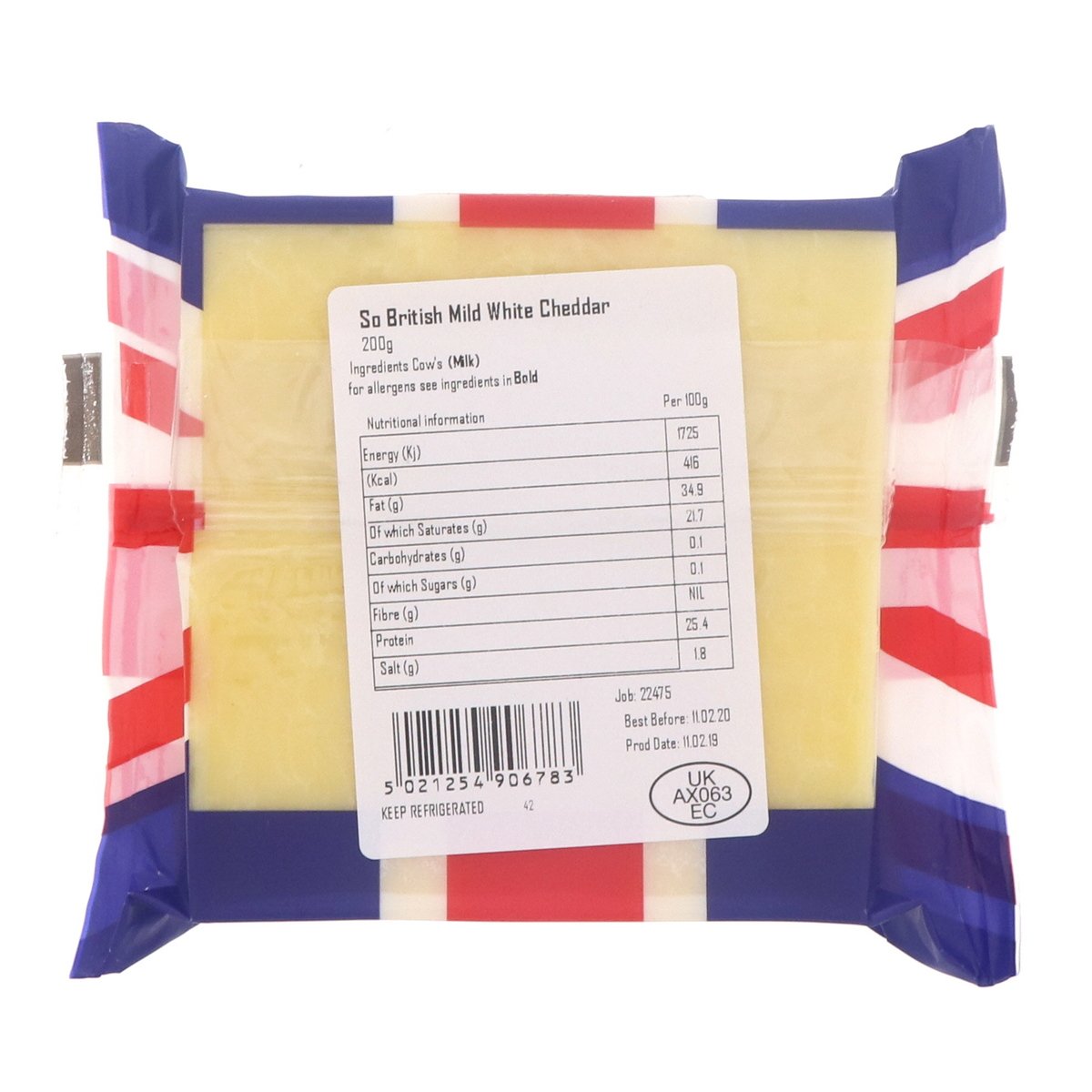 So British Mild White Cheddar Cheese 200 g