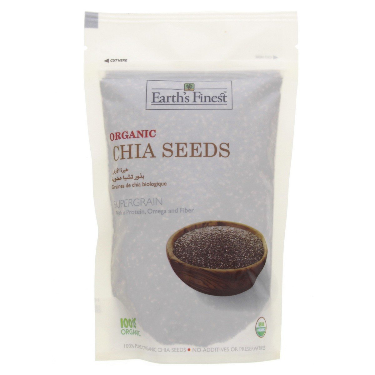 Buy Earths Finest Organic Chia Seeds 300 g Online at Best Price | Organic Food | Lulu UAE in UAE