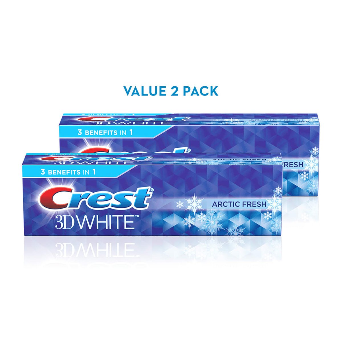 Crest 3D White Arctic Fresh Value Pack 2 x 75 ml