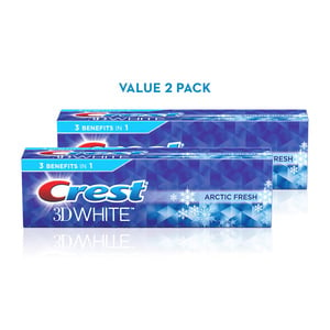 Crest 3D White Arctic Fresh Value Pack 2 x 75 ml