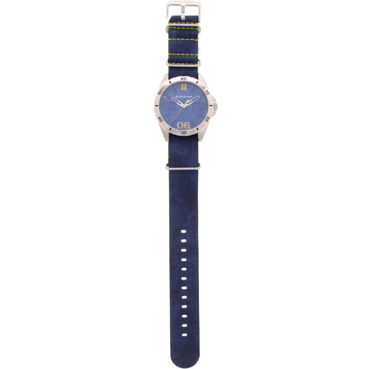 Giordano Men's Analog Watch Blue Strap With Blue Dial 1783-02