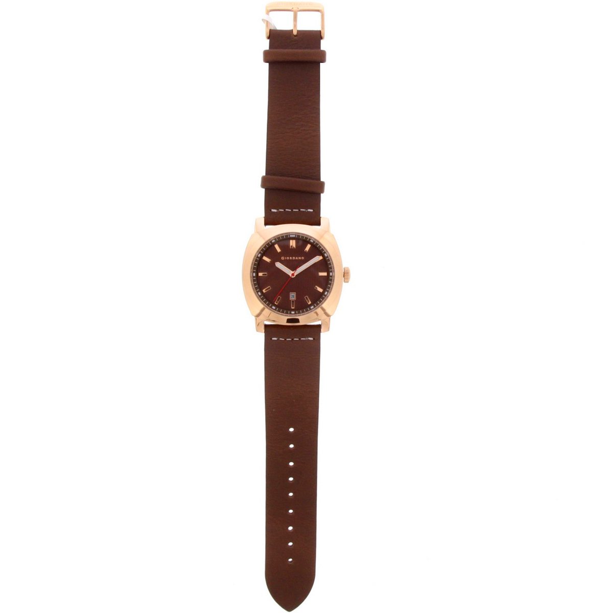 Giordano Mens Analog Watch Brown Strap With Brown Dial 1789-06