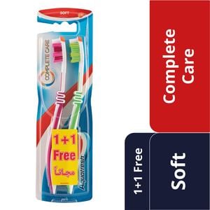 Aquafresh Complete Care Toothbrush Soft Assorted Color 2pcs