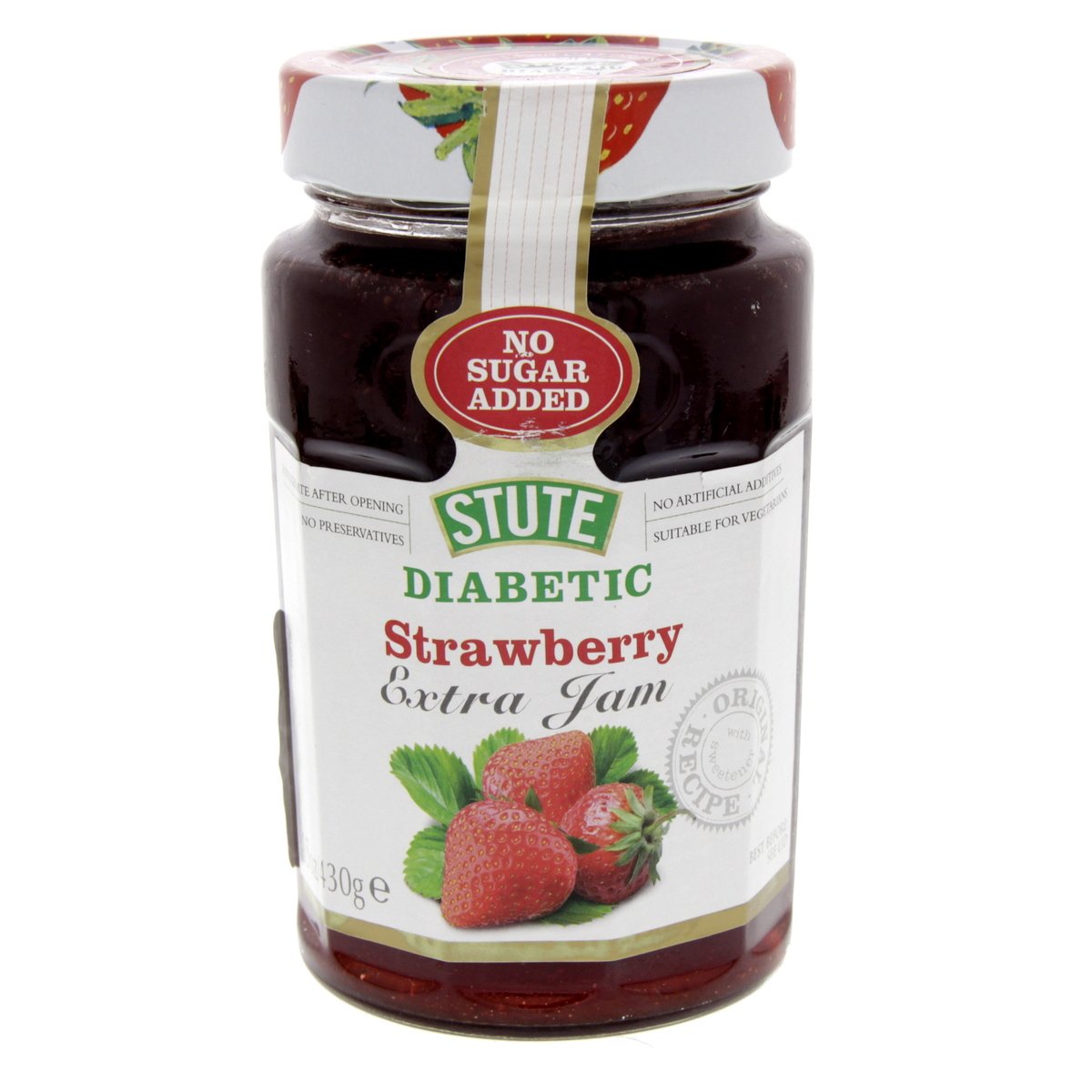 Buy Stute Diabetic Strawberry Extra Jam 430 g Online at Best Price | Jams & Preserves | Lulu UAE in Saudi Arabia