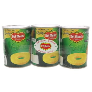 Delmonte Sliced Pineapple In Syrup 3 x 570g