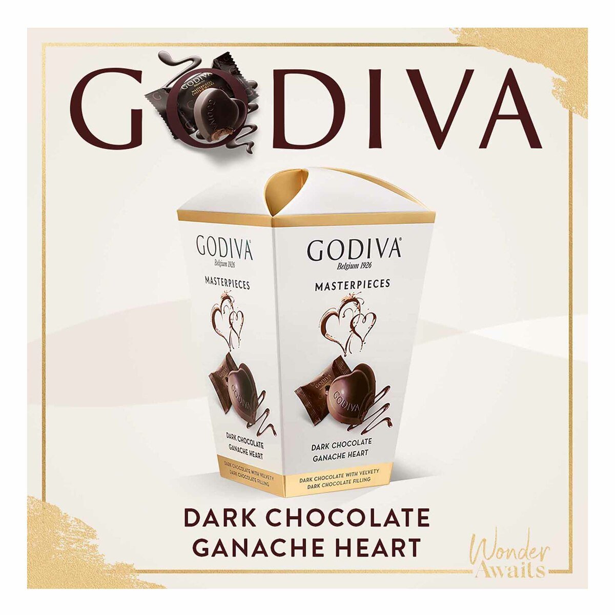 Buy Godiva Master Pieces Dark Chocolate Ganache Heart 117 g Online at Best Price | Boxed Chocolate | Lulu UAE in Saudi Arabia