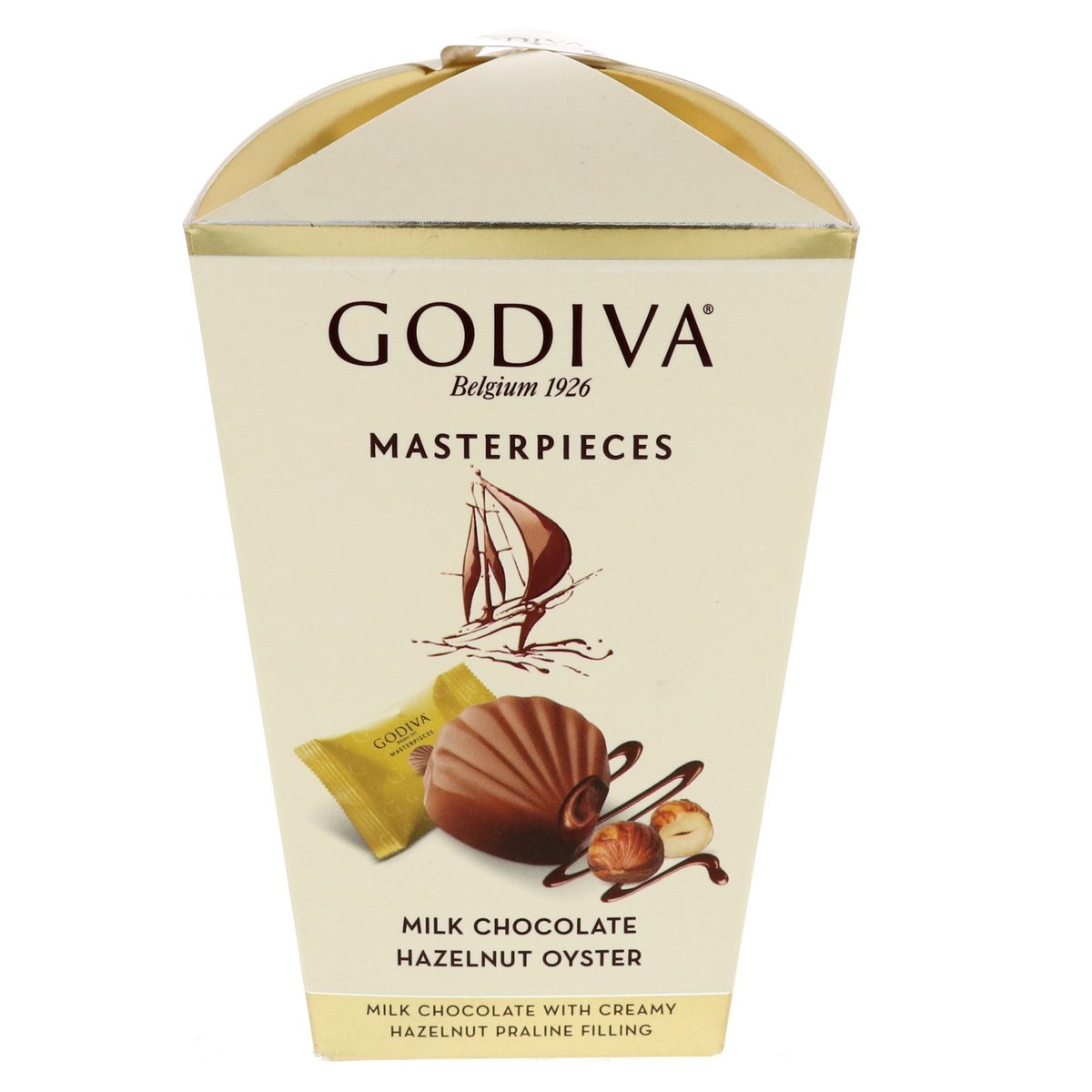 Godiva Master Pieces Milk Chocolate With Hazelnut Oyster 117 g