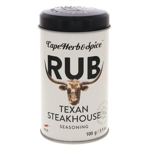 Cape Herb & Spice Rub Texan Steakhouse Seasoning 100g