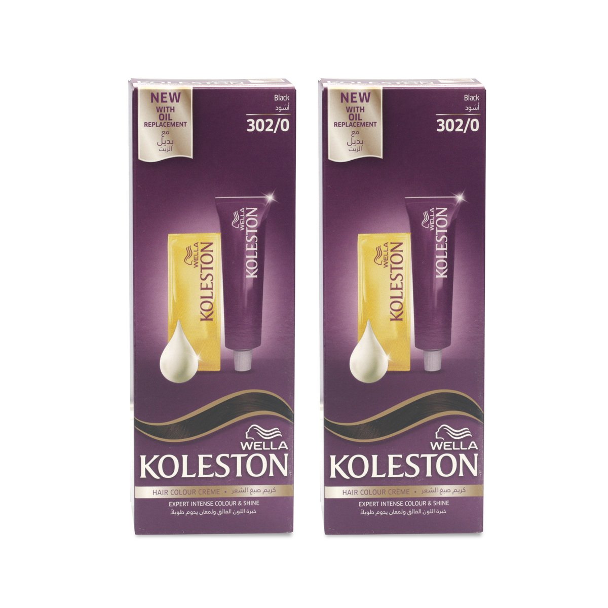 Koleston Hair Dye 302/0 Black 2 x 50ml