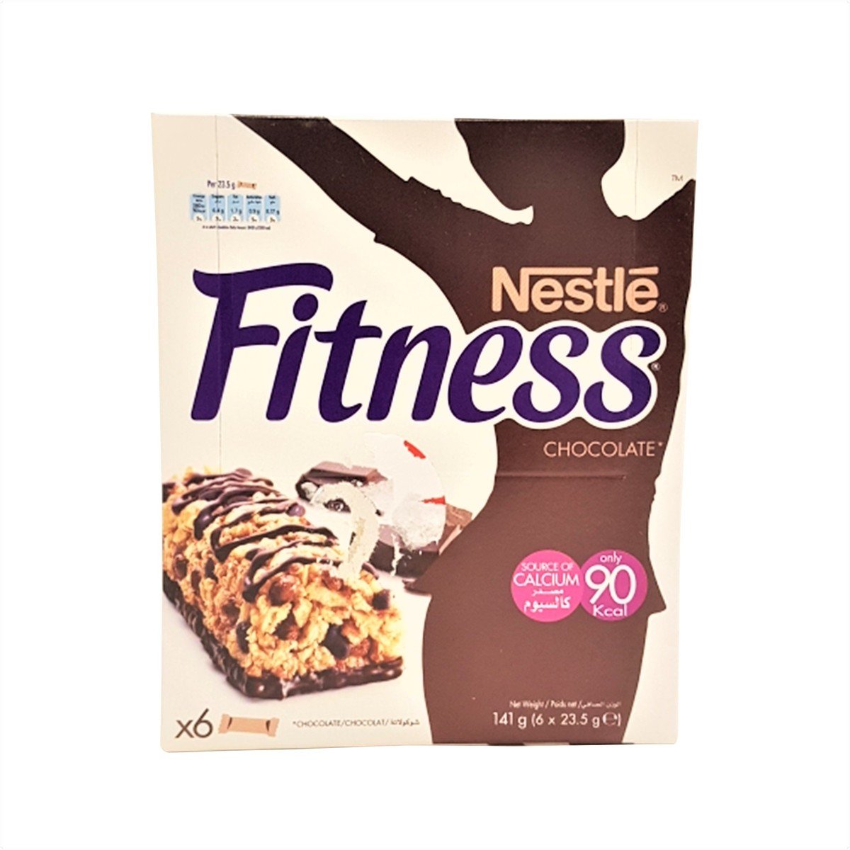 Nestle Fitness Chocolate Cereal Bar 6 x 23.5 g