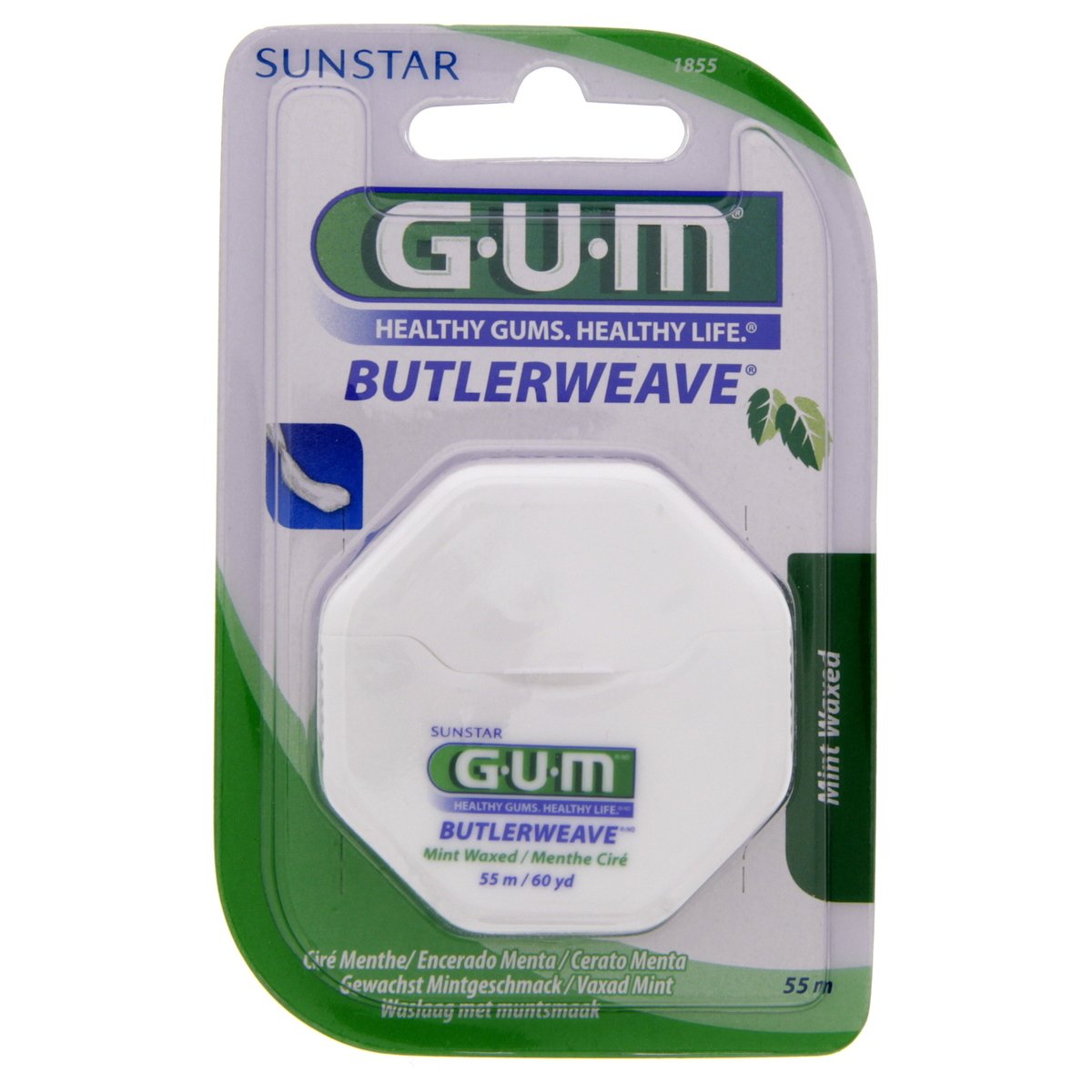 GUM Butlerweave Mint Waxed 55m