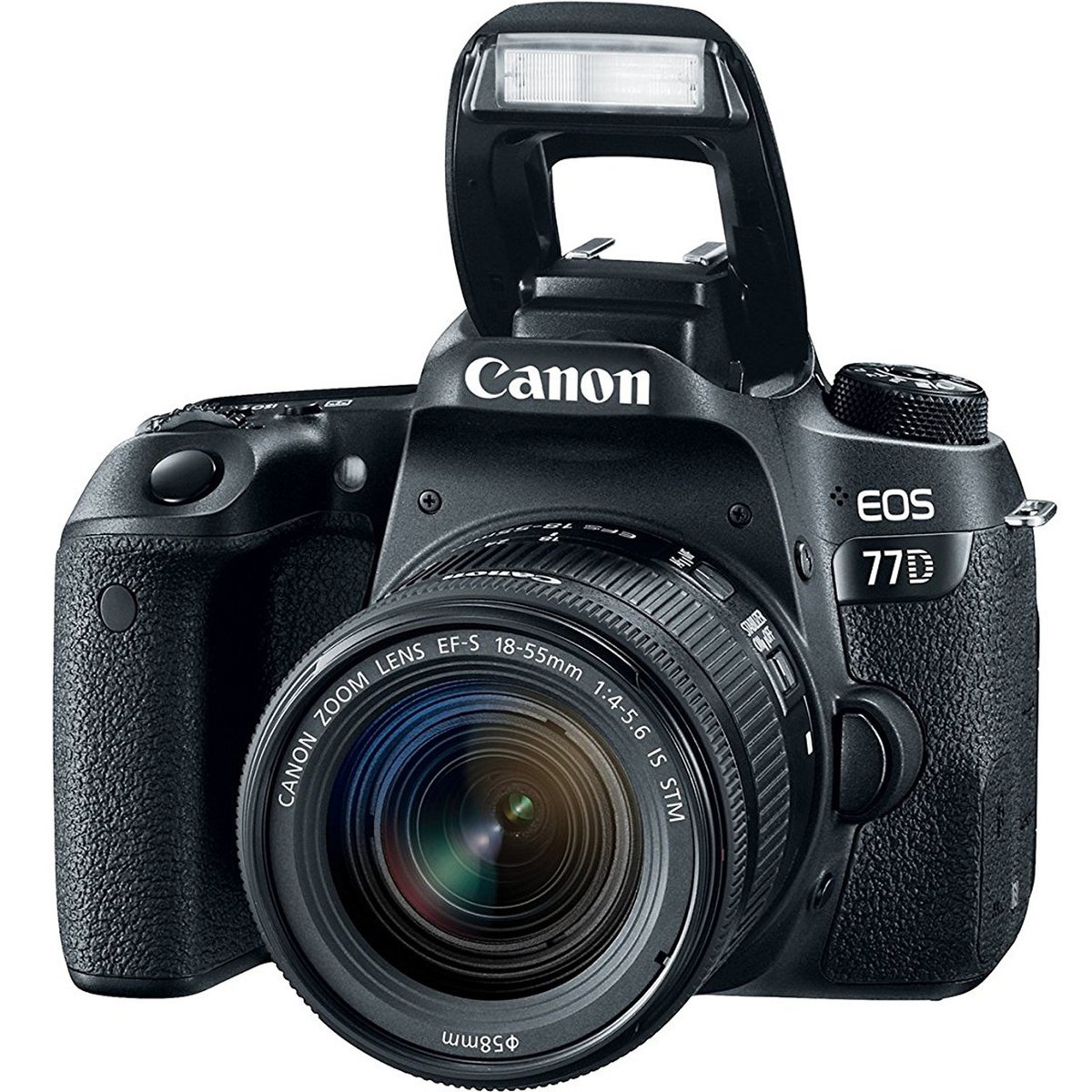 Canon DSLR Camera EOS-77D + 18-55mm IS Black