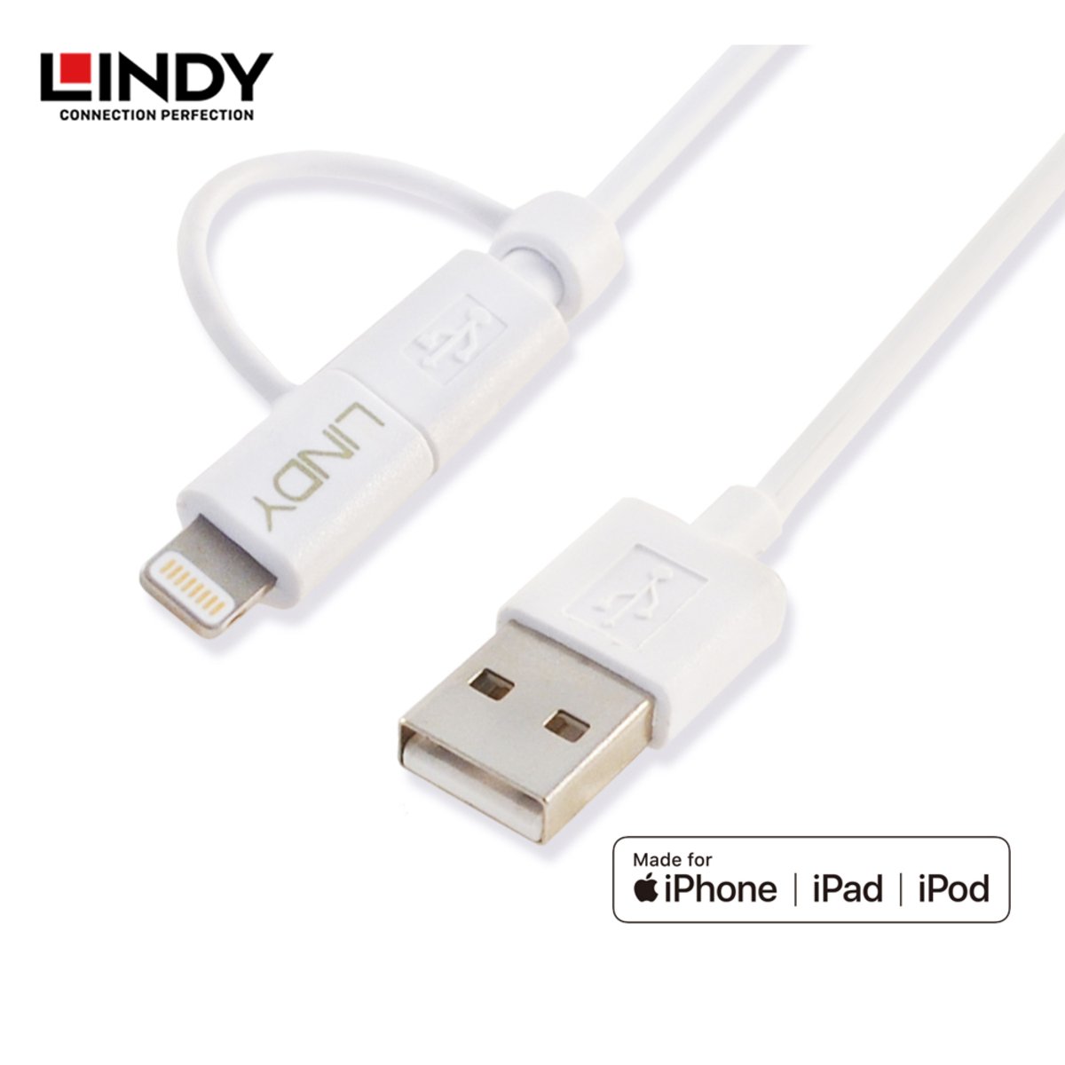 Lindy Cable Lightning & Micro-B to USB 2.0,1m