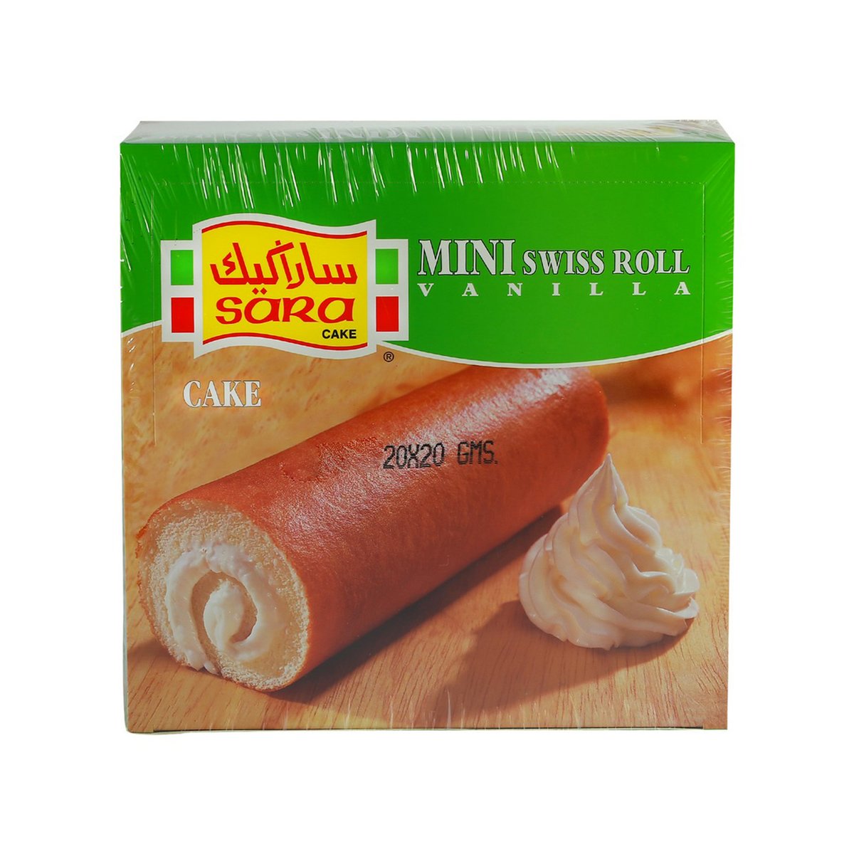 Sara Mini Swiss Roll Vanilla 20 x 20 g