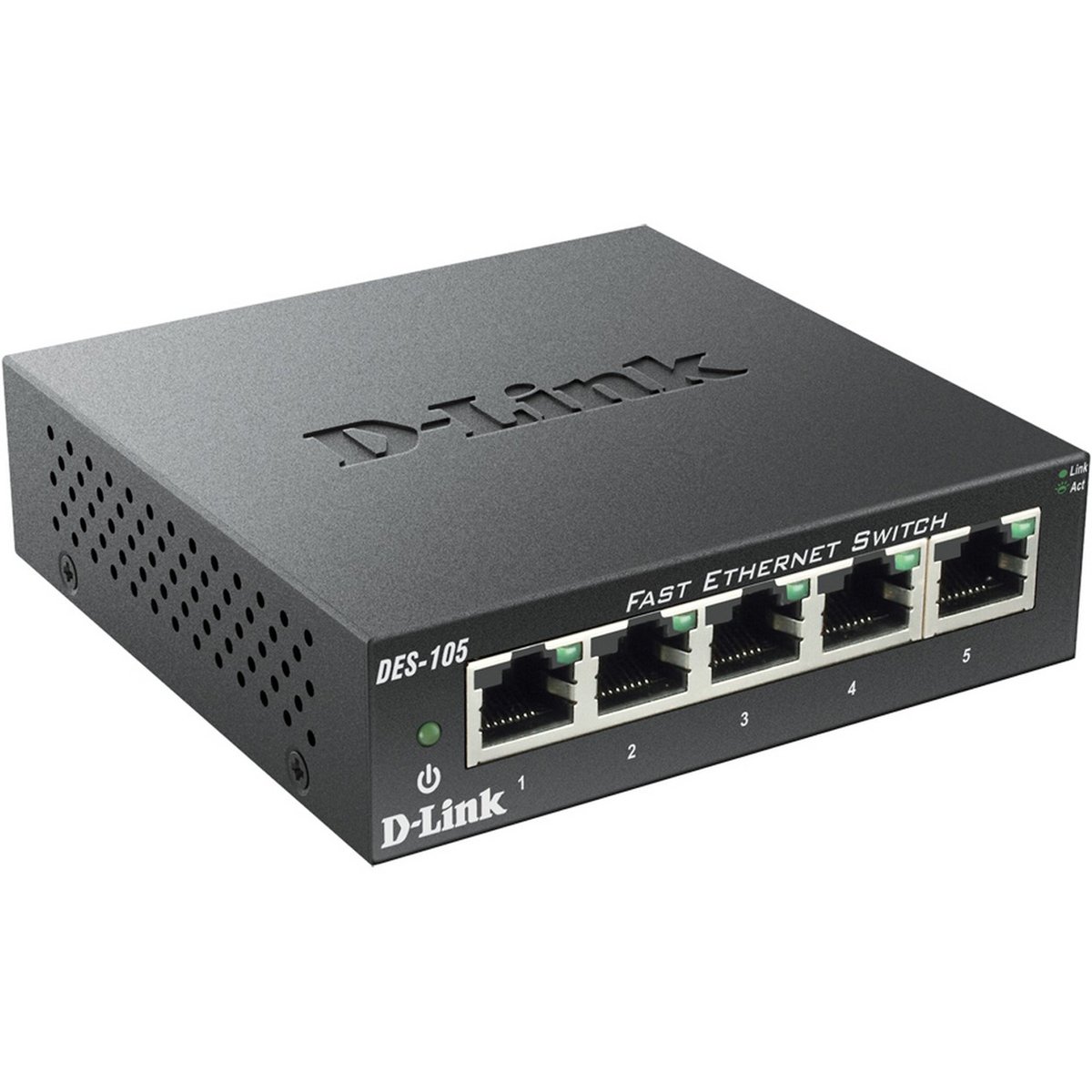 D-Link 5-Port 10/100 Mbps Unmanaged Switch DES105