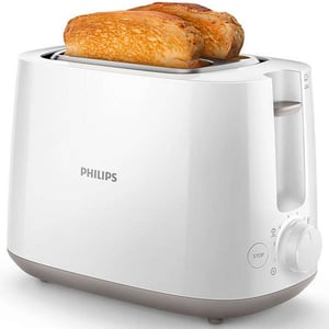 Buy Philips Daily Collection Toaster, 830 W, White, HD2581/01 Online at Best Price | Bread Toasters | Lulu Kuwait in Saudi Arabia
