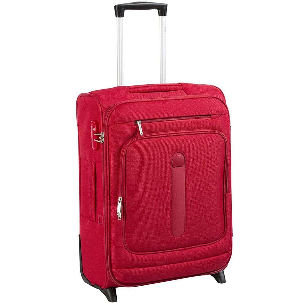 ديلسي مانيتوبا حقيبة سفر مرنة 4 عجلات، 71 سم، أحمر