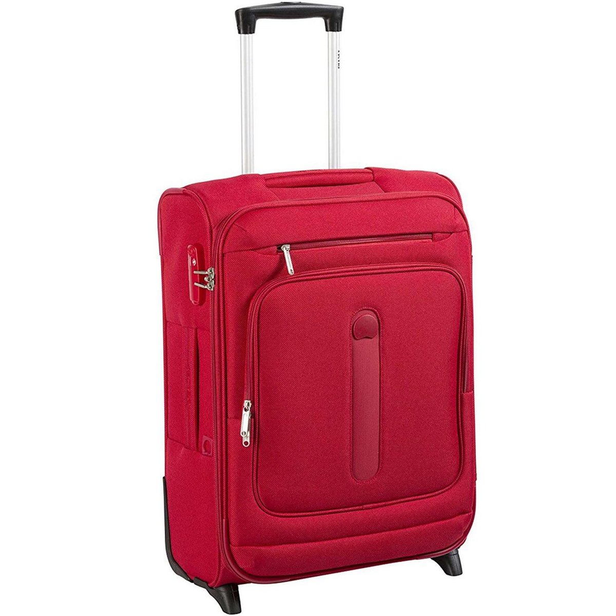 ديلسي مانيتوبا حقيبة سفر مرنة 4 عجلات، 82 سم، أحمر