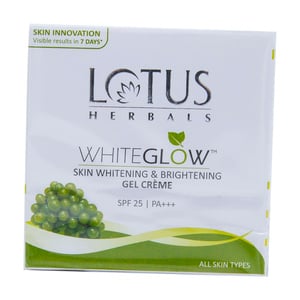 Lotus Herbals White Glow Gel Creme Skin Whitening & Brightening 60g