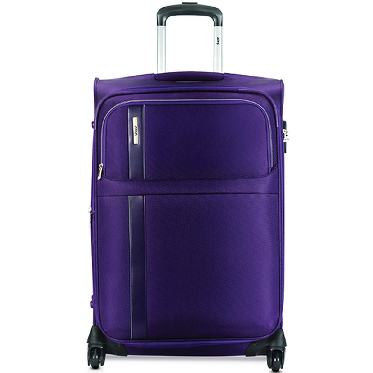 VIP Morocco 4 Wheel Soft Trolley, 55 cm, Purple