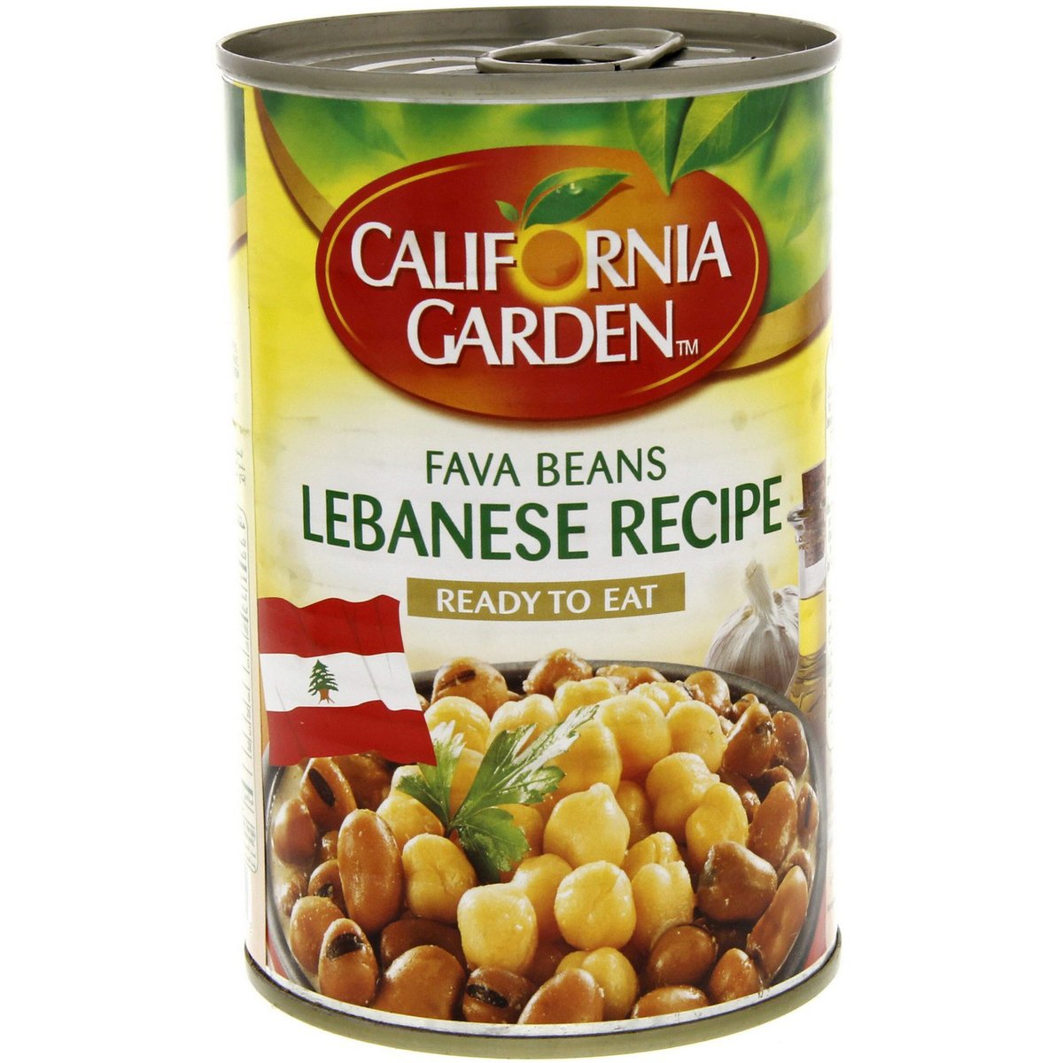 California Garden Canned Fava Beans Lebanese Recipe 450g
