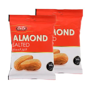 LuLu Almond Salted Value Pack 2 x 200 g