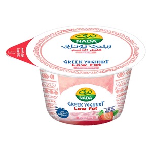 Buy Nada Greek Yoghurt Strawberry Low Fat 160 g Online at Best Price | Flavoured Yoghurt | Lulu Kuwait in Saudi Arabia