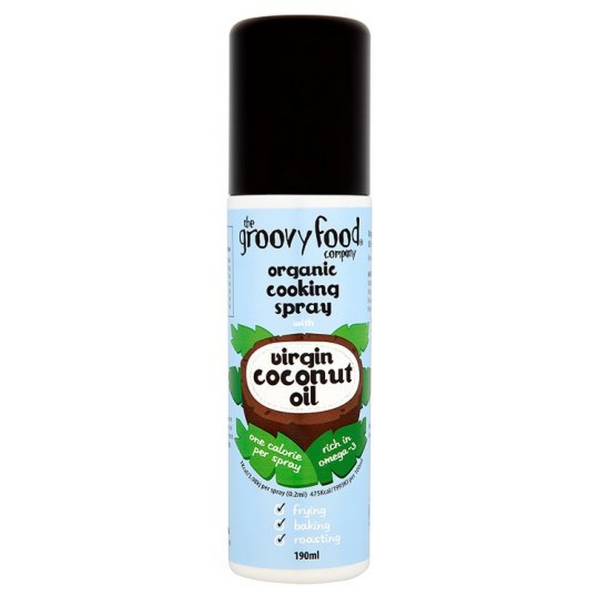 Groovy Food Organic Cooking Spray with Virgin Coconut Oil 190ml