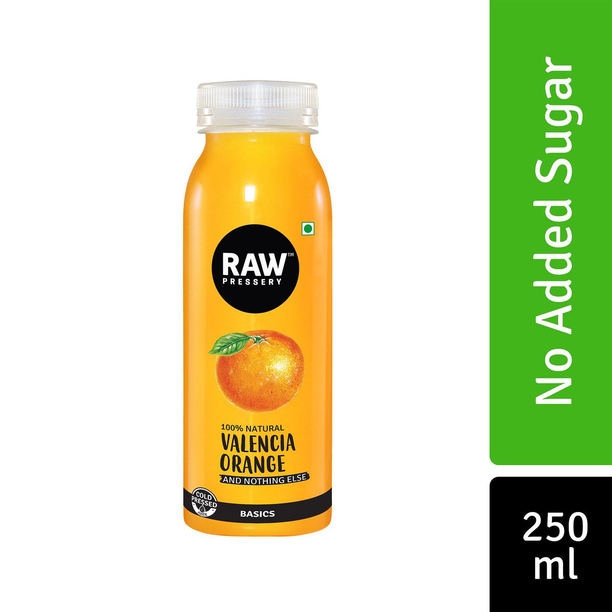 Raw Pressery 100% Natural Valencia Orange Cold-Pressed Juice 250 ml