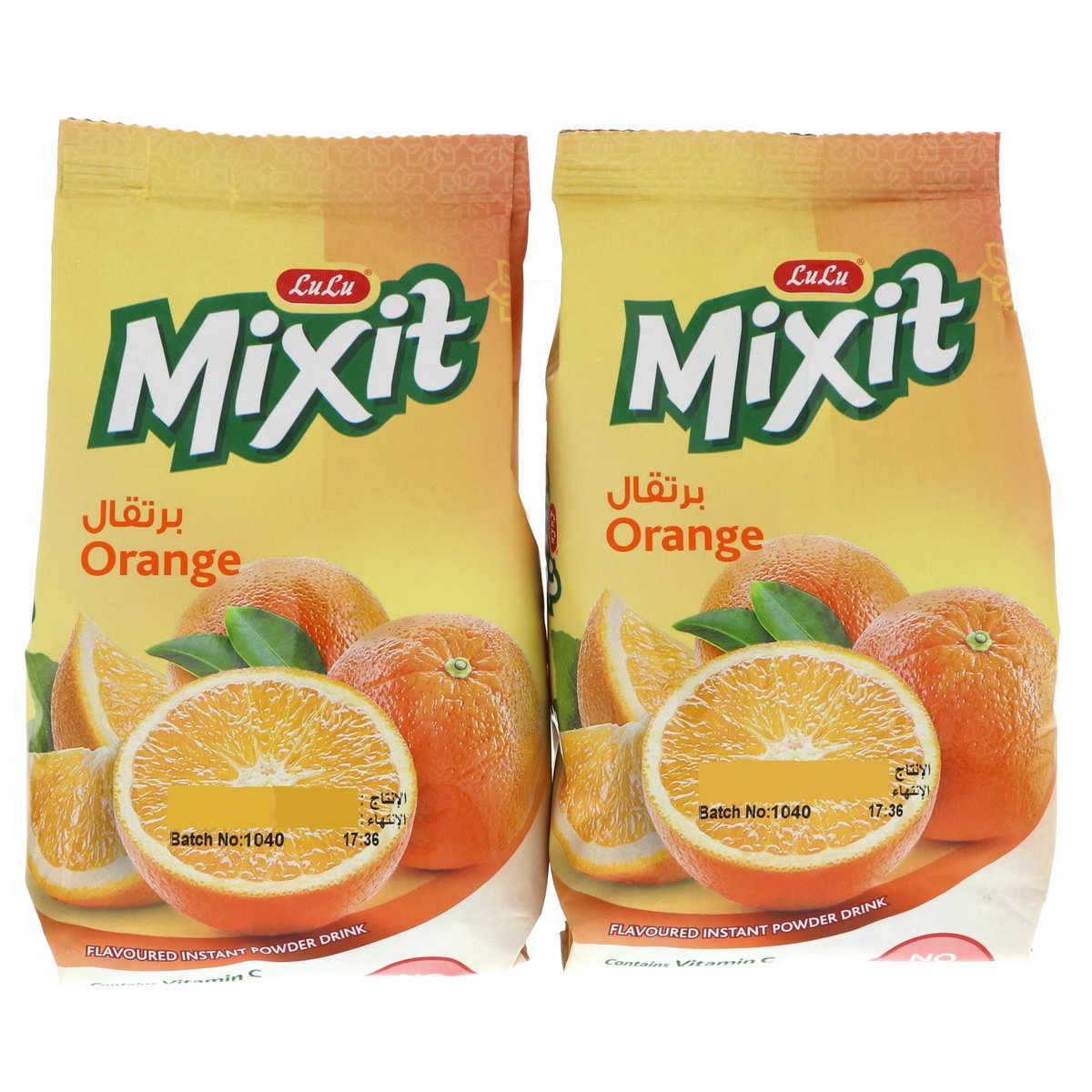 لولو ميكست كيس مشروب بنكهة البرتقال سريع التحضير 2 × 500 جم
