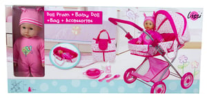 Doll Pram And Baby Set 613