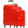 VIP Neolite 4 Wheel Hard Trolley 3pc Set Red