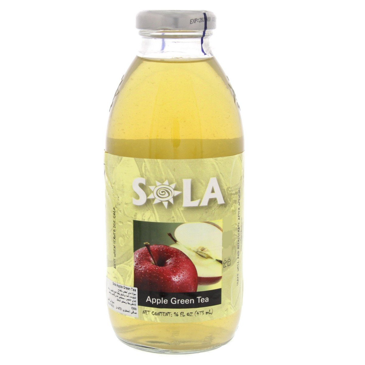 Sola Apple Green Tea 473 ml