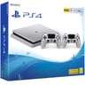Sony PS4 Console 500GB Limited Edition Silver+2Controller