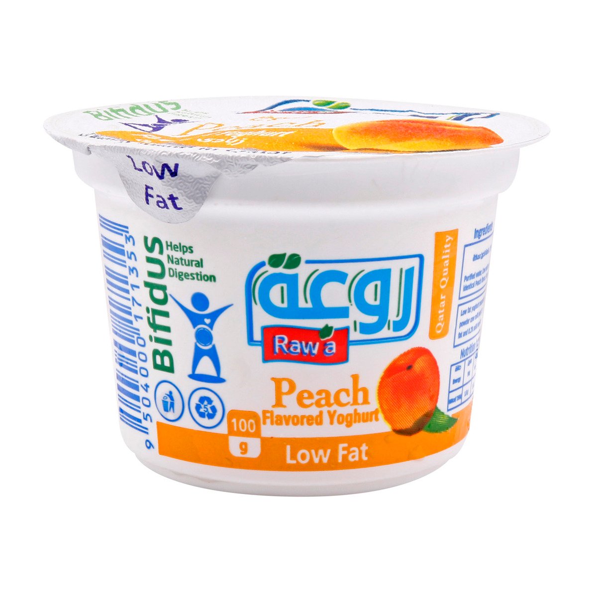 Rawa Peach Flavored Yoghurt Low Fat 100g