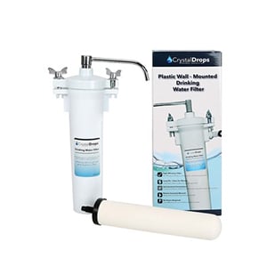 Crystal Drops Plastic Water Filter with Ceramic Cartridge WF-09