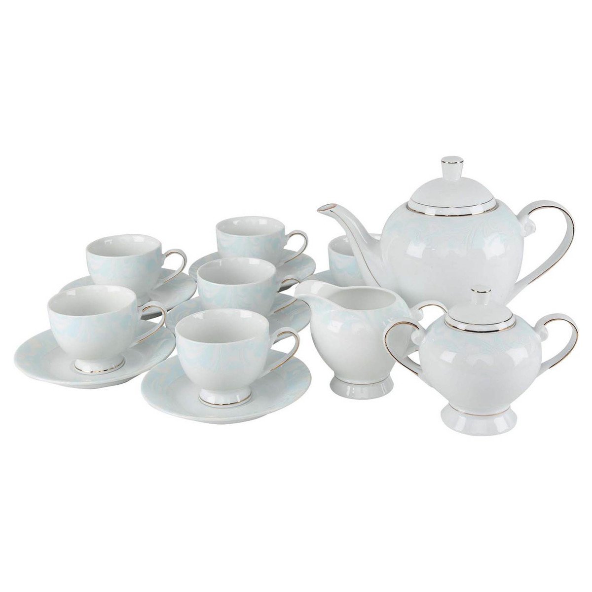 Pearl Noire Tea Set TY/16-317S 17pcs