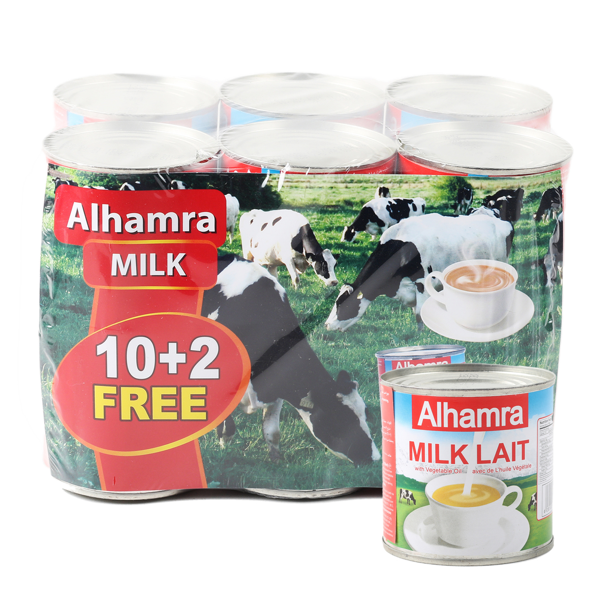 Alhamra Evaporated Milk 170g 10+2