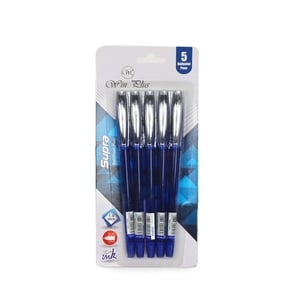 Win Plus Pen Blue Supra 1.0mm 5's