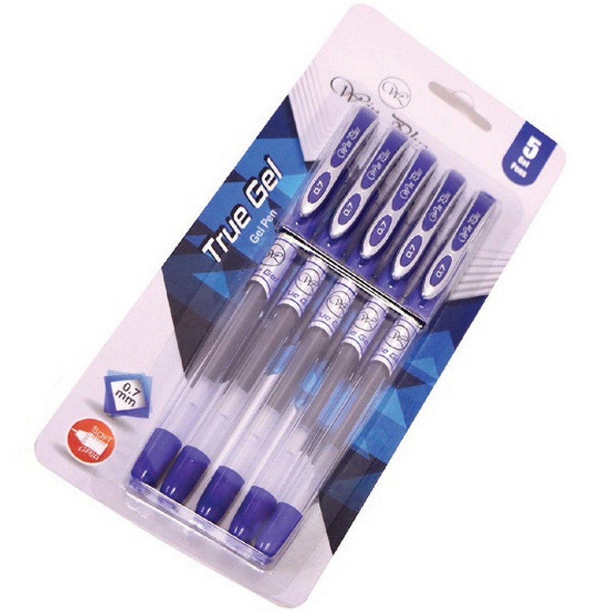 Win Plus Pen Blue True Gel 0.7mm 5's