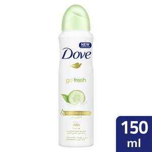 Dove Go Fresh Women Antiperspirant Deodorant Spray Cucumber & Green Tea Alcohol Free 150ml