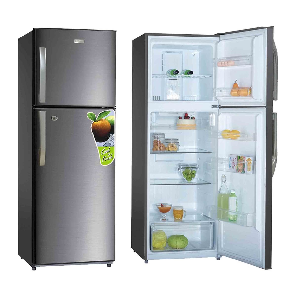 Super General 420 Ltr Double Door Refrigerator, Inox , SGR510I