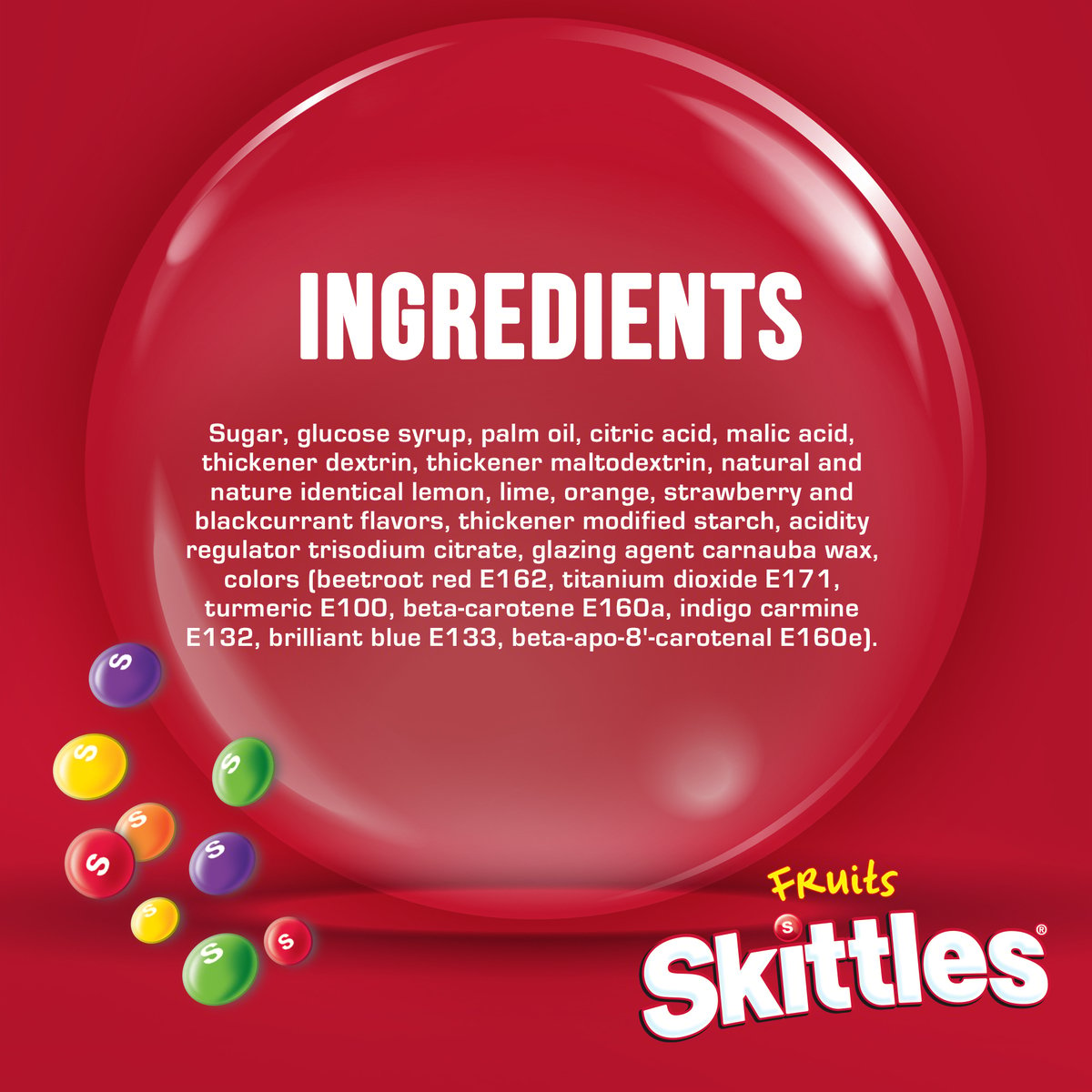 سكيتلز حلوى فواكه قابلة للمضغ 11 × 18 جم