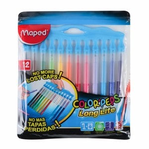 Maped Color'peps Long Life Ultra Washable Felt Tip Pens 12pcs SP84504500