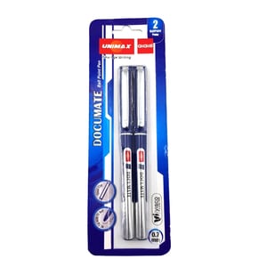Unimax 0.7mm Documate Pen 2pcs