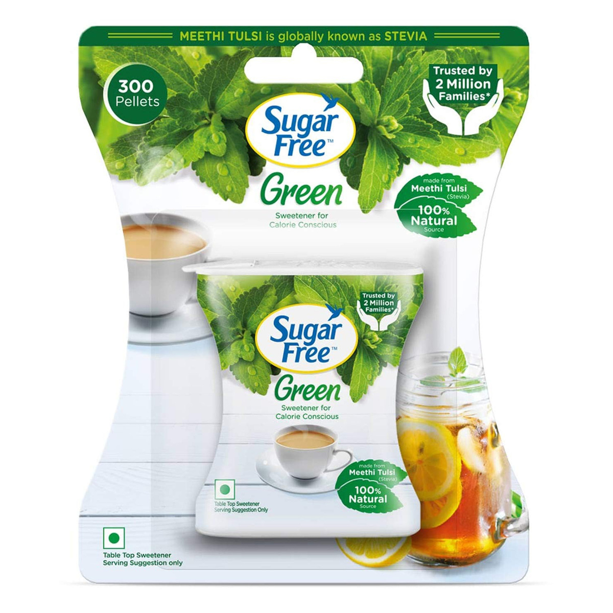 اشتري قم بشراء شوجر فري الأخضر بديل السكر منخفض السعرات 300 قطعة Online at Best Price من الموقع - من لولو هايبر ماركت Sugar في الامارات