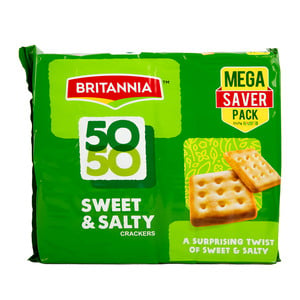 Britannia 50-50 Sweet & Salty Biscuit 12 x 71g
