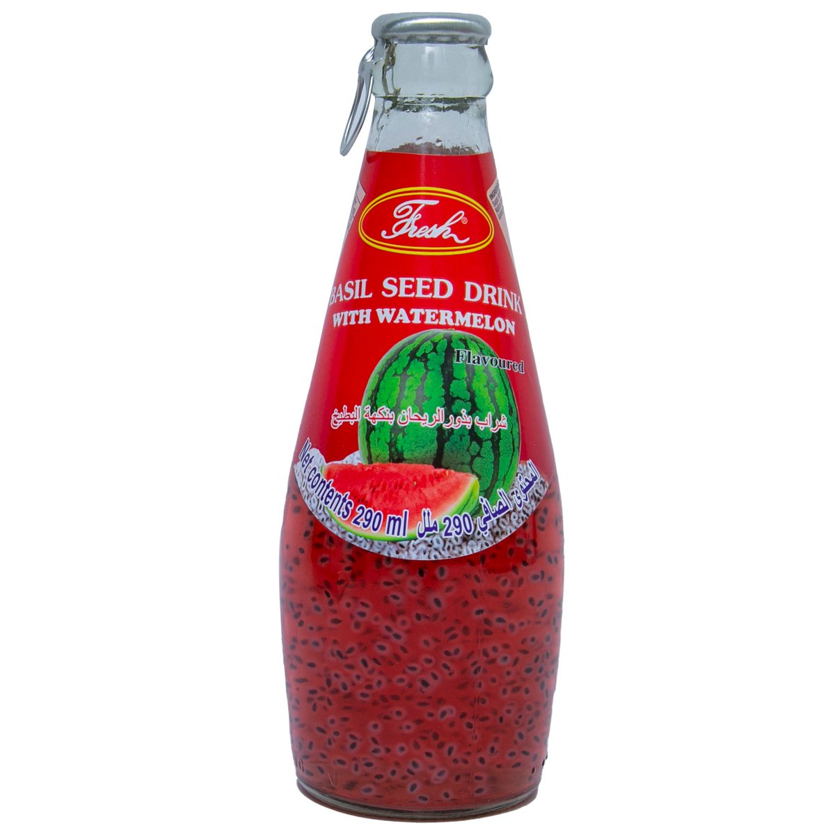 Fresh Basil Seed Drink With Watermelon 290 ml